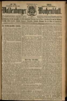 Waldenburger Wochenblatt, Jg. 58, 1912, nr 76