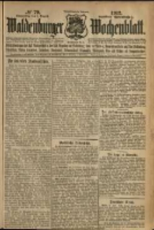 Waldenburger Wochenblatt, Jg. 58, 1912, nr 79