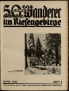 Der Wanderer im Riesengebirge, 1930, nr 4