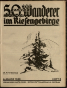 Der Wanderer im Riesengebirge, 1930, nr 8