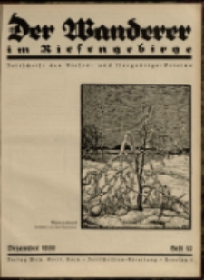 Der Wanderer im Riesengebirge, 1930, nr 12