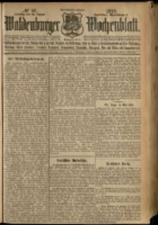 Waldenburger Wochenblatt, Jg. 58, 1912, nr 87