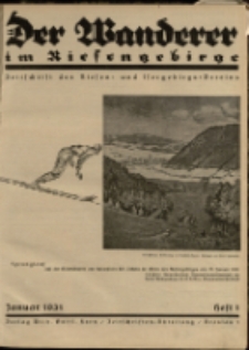 Der Wanderer im Riesengebirge, 1931, nr 1