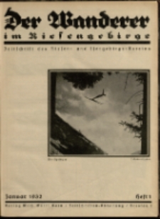 Der Wanderer im Riesengebirge, 1932, nr 1