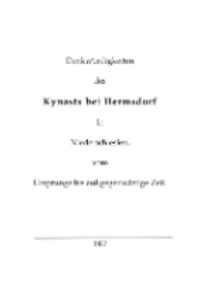Denkwürdigkeiten des Kynast's bei Hermsdorf in Niederschlesien vom Ursprunge bis auf gegenwärtige Zeit [Dokument elektroniczny]