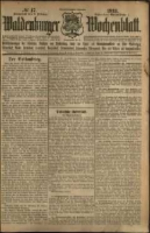 Waldenburger Wochenblatt, Jg. 59, 1913, nr 17