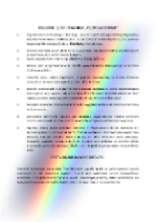 Kolorowe czytanie - regulamin [Dokument życia społecznego]