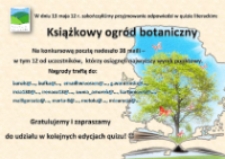 Książkowy ogród botaniczny - plakat [Dokument życia społecznego]