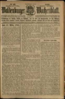 Waldenburger Wochenblatt, Jg. 59, 1913, nr 32