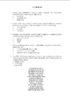 Quiz świąteczny - pytania [Dokument życia społecznego]