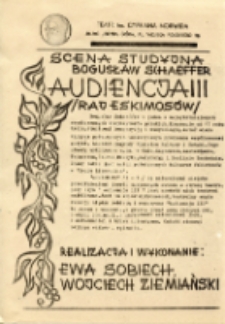Audiencja III (Raj Eskimosów) - ulotka 2 [Dokument życia społecznego]