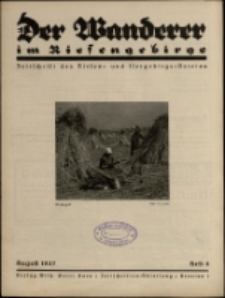 Der Wanderer im Riesengebirge, 1937, nr 8