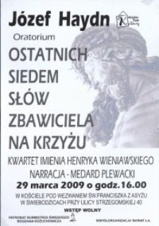 Józef Haydn - Oratorium : Ostatnich siedem słów Zbawiciela na Krzyżu