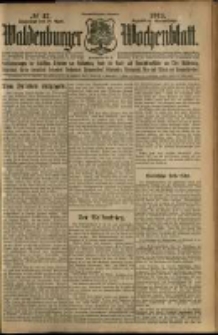 Waldenburger Wochenblatt, Jg. 59, 1913, nr 47