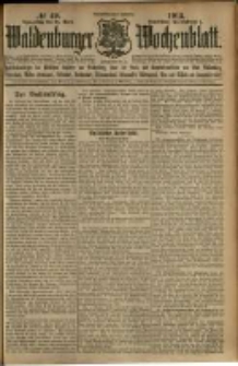 Waldenburger Wochenblatt, Jg. 59, 1913, nr 49