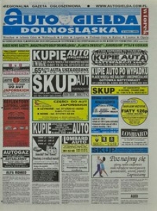 Auto Giełda Dolnośląska : regionalna gazeta ogłoszeniowa, 2003, nr 10 (972) [28.01]