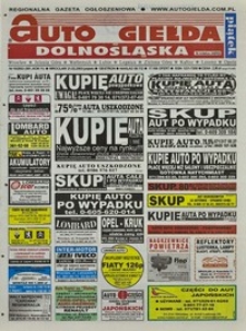 Auto Giełda Dolnośląska : regionalna gazeta ogłoszeniowa, 2003, nr 19 (981) [21.02]
