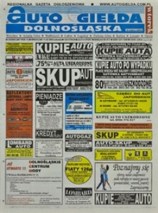 Auto Giełda Dolnośląska : regionalna gazeta ogłoszeniowa, 2003, nr 25 (987) [11.03]