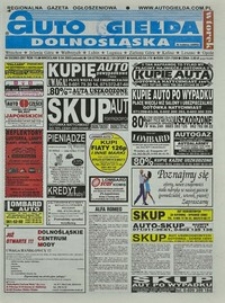 Auto Giełda Dolnośląska : regionalna gazeta ogłoszeniowa, 2003, nr 35 (997) [8.04]