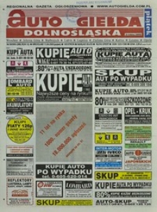 Auto Giełda Dolnośląska : regionalna gazeta ogłoszeniowa, 2003, nr 36 (998) [11.04]