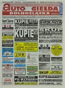 Auto Giełda Dolnośląska : regionalna gazeta ogłoszeniowa, 2003, nr 39 (1001) [18.04]