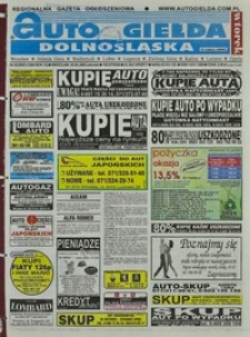 Auto Giełda Dolnośląska : regionalna gazeta ogłoszeniowa, 2003, nr 42 (1004) [29.04]