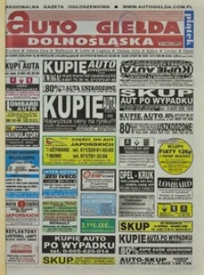 Auto Giełda Dolnośląska : regionalna gazeta ogłoszeniowa, 2003, nr 43 (1005) [5.05]