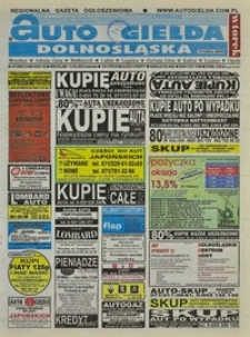Auto Giełda Dolnośląska : regionalna gazeta ogłoszeniowa, 2003, nr 47 (1009) [13.05]