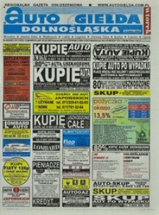 Auto Giełda Dolnośląska : regionalna gazeta ogłoszeniowa, 2003, nr 49 (1011) [20.05]