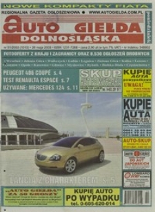 Auto Giełda Dolnośląska : regionalna gazeta ogłoszeniowa, 2003, nr 51 (1013) [26.05]