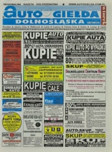 Auto Giełda Dolnośląska : regionalna gazeta ogłoszeniowa, 2003, nr 54 (1016) [3.06]
