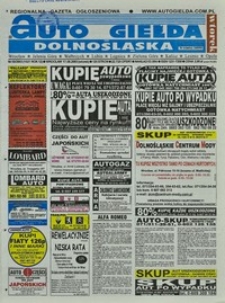 Auto Giełda Dolnośląska : regionalna gazeta ogłoszeniowa, 2003, nr 59 (1021) [17.06]