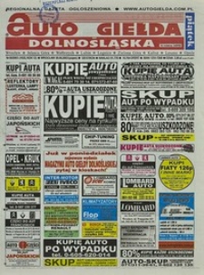 Auto Giełda Dolnośląska : regionalna gazeta ogłoszeniowa, 2003, nr 60 (1022) [20.06]