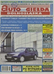 Auto Giełda Dolnośląska : regionalna gazeta ogłoszeniowa, 2003, nr 61 (1023) [23.06]