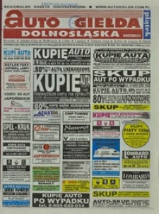 Auto Giełda Dolnośląska : regionalna gazeta ogłoszeniowa, 2003, nr 65 (1027) [4.07]