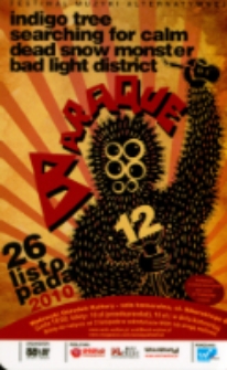 Ulotka informująca o Festiwalu Muzyki Alternatywnej Baraque 12 [Dokument życia społecznego]