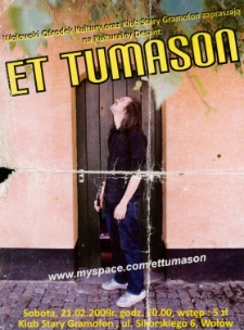 Ulotka informująca o koncercie Eta Tumasona [Dokument życia społecznego]