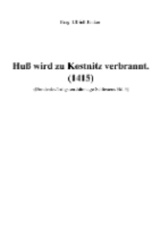 Huß wird zu Kostnitz verbrannt (1415) [Dokument elektroniczny]