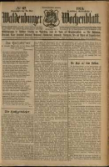 Waldenburger Wochenblatt, Jg. 59, 1913, nr 62