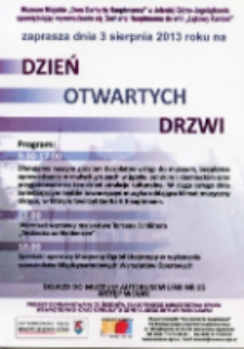 Dzień Otwartych Drzwi = Tag der Offenen Tür - zaproszenie [Dokument życia społecznego]