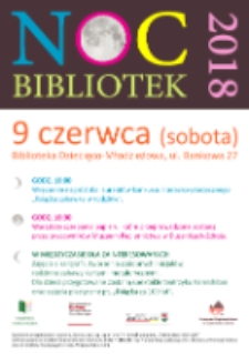 Noc bibliotek 2018 - plakat [Dokument życia społecznego]