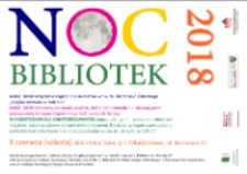 Noc bibliotek 2018 - zaproszenie [Dokument życia społecznego]