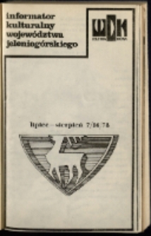 Informator Kulturalny Województwa Jeleniogórskiego, 1978, nr 7