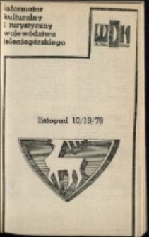 Informator Kulturalny Województwa Jeleniogórskiego, 1978, nr 10