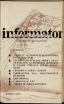 Informator Kulturalny i Turystyczny Wojew&oacute;dztwa Jeleniog&oacute;rskiego, 1982, nr 1