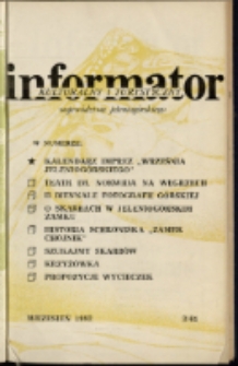 Informator Kulturalny i Turystyczny Wojew&oacute;dztwa Jeleniog&oacute;rskiego, 1982, nr 3