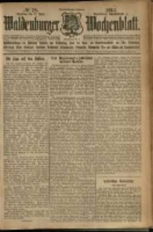 Waldenburger Wochenblatt, Jg. 59, 1913, nr 72