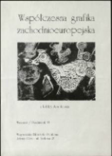 Współczesna grafika zachodnioeuropejska : z kolekcji Jana Hałuszki - plakat [Dokument życia społecznego]