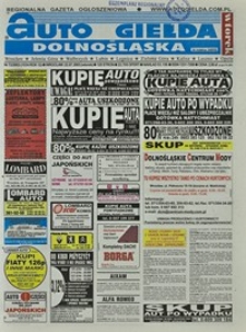 Auto Giełda Dolnośląska : regionalna gazeta ogłoszeniowa, 2003, nr 72 (1034) [22.07]