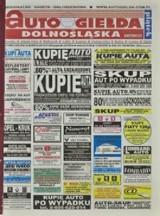 Auto Giełda Dolnośląska : regionalna gazeta ogłoszeniowa, 2003, nr 73 (1035) [25.07]